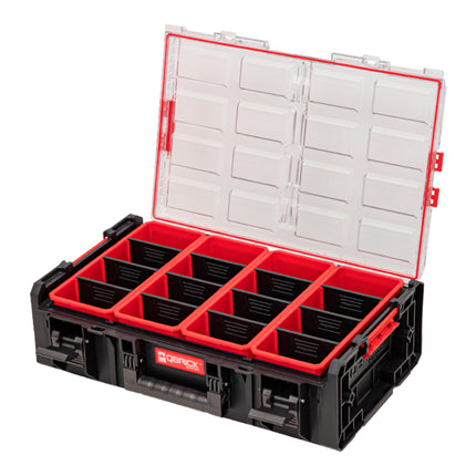 Qbrick System ONE Organizer 2XL 2.0 + Qbrick System ONE Connect Adapter sztaplowany 582 x 387 x 172 mm 19,5 l IP66 z 4 wkładkami i 12 przegrodami