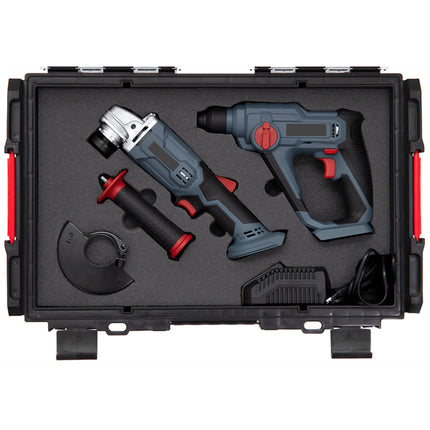 Qbrick System ONE Organizador XL 2.0 MFI apilable 582 x 387 x 131 mm 13,6 l IP66 con inserto de espuma