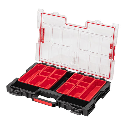 Qbrick System ONE Organizer L 2.0 empilable 531 x 379 x 77 mm 6 l IP 66 avec 10 inlays