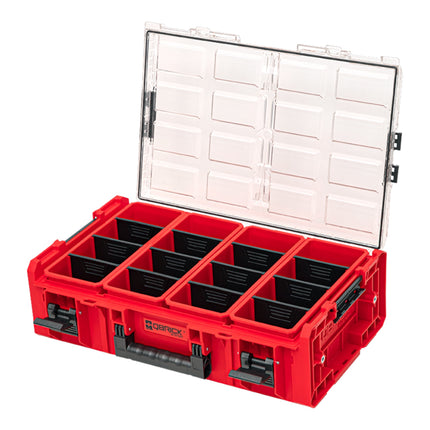 Qbrick System ONE Organizer 2XL 2.0 RED ULTRA HD Custom + adapter ONE Connect 582 x 387 x 172 mm 19,5 l sztaplowany IP66
