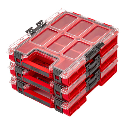 Qbrick System ONE Organiser M RED ULTRA HD Organiser 365 x 265 x 77 mm 2.5 l stackable IP66