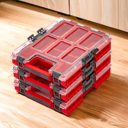 Qbrick System ONE Organiser M RED ULTRA HD Organiser 365 x 265 x 77 mm 2.5 l stackable IP66