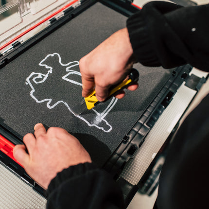 Qbrick System PRO 100 MFI Organiser 452 x 296 x 79 mm 5 l stackable IP54