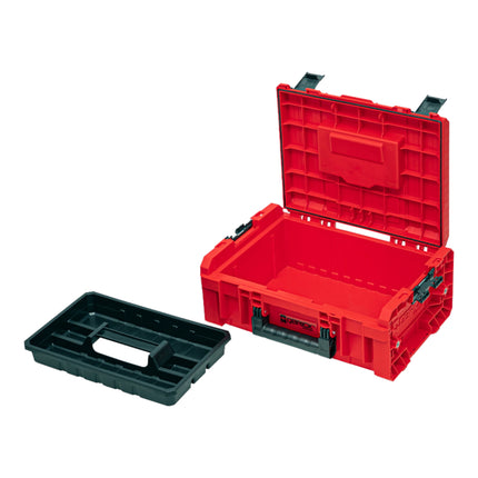 Qbrick System PRO Technik Case 2.0 RED ULTRA HD Custom tool case 450 x 332 x 171 mm 12 litres stackable IP54 with shelf