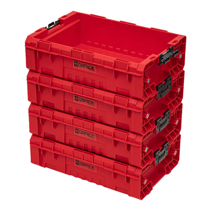 Qbrick System PRO Box 130 2.0 RED ULTRA HD Custom stackable container 450 x 310 x 151 mm 9 l stackable