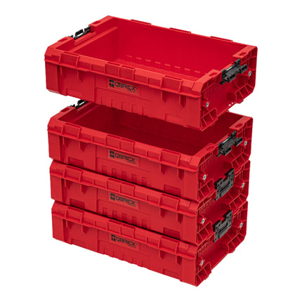 Qbrick System PRO Box 130 2.0 RED ULTRA HD Custom stackable container 450 x 310 x 151 mm 9 l stackable