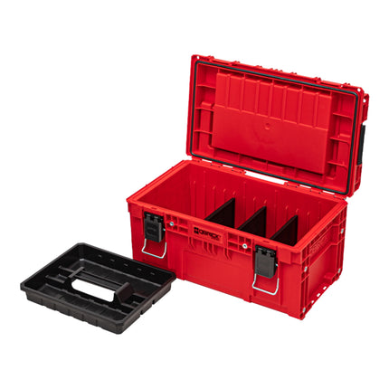 Qbrick System PRIME Toolbox 250 Expert RED ULTRA HD Custom con organizador apilable 535 x 327 x 277 mm 26 l IP66 con 5 embutidos y 10 separadores