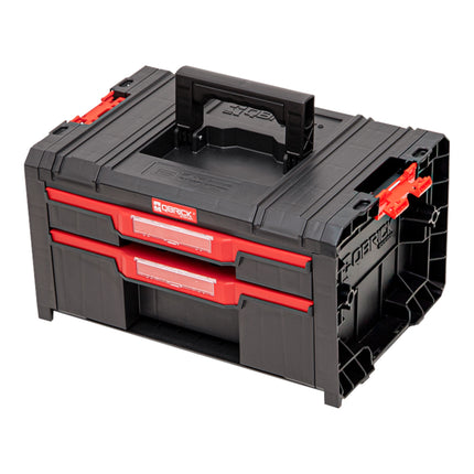 Qbrick System PRO Drawer 2 Toolbox 2.0 Expert stackable 450 x 310 x 244 mm 4.5 l 9.5 l IP54 with two drawers 10 inlays and 6 dividers