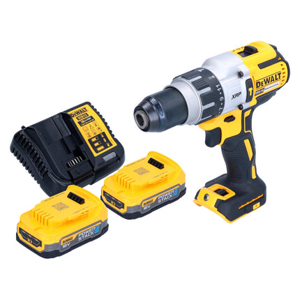 Taladradora percutora sin cable DeWalt DCD 996 E2 18 V 95 Nm sin escobillas + 2x batería 1,7 Ah + cargador