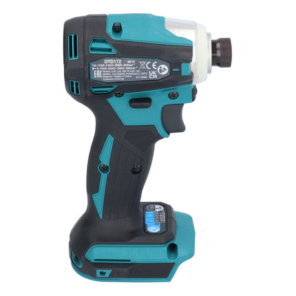 Llave de impacto sin cable Makita DTD 172 F1 18 V 180 Nm 1/4" sin escobillas + 1x batería recargable 3,0 Ah - sin cargador