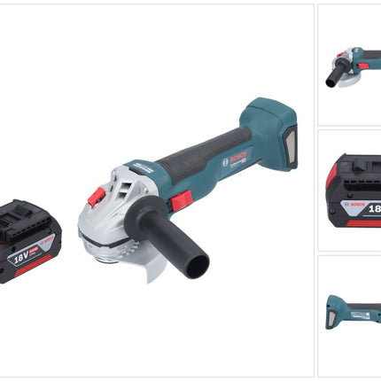 Bosch GWS 18V-10 Smerigliatrice angolare professionale a batteria 18 V 115 mm brushless + 1x batteria ricaricabile 4,0 Ah - senza caricabatterie