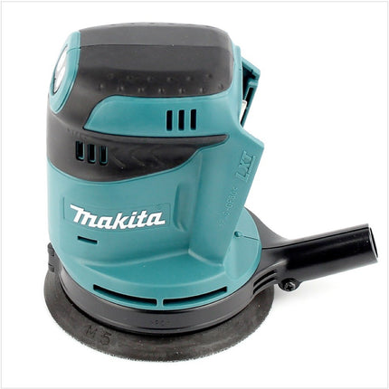 Makita DBO 180 SAJ Akku Exzenterschleifer 18 V 125 mm + 2x Akku 2,0 Ah + Ladegerät + Makpac - Toolbrothers