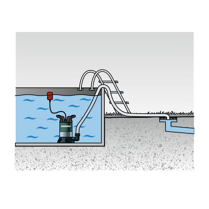 Metabo TP 7500 SI Pompa sommersa per acque chiare ( 0250750013 ) 300 Watt portata 7500 l/h