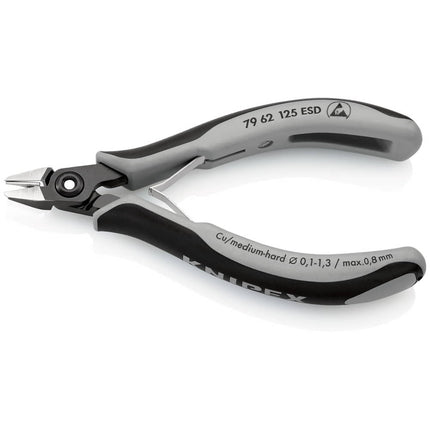 KNIPEX precision electronics diagonal cutters length 125 mm shape 6 ( 4000810841 )