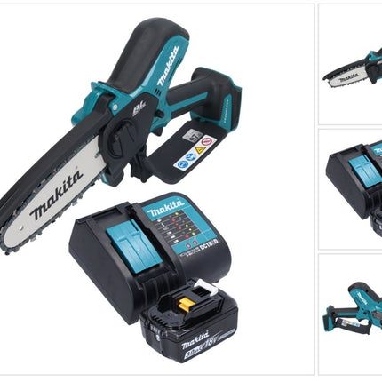Makita DUC 150 SF01 Motosierra sin cable 18 V 15 cm sin escobillas + 1x batería 3.0 Ah + cargador