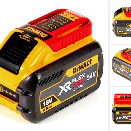 DeWalt DCB 547 Batterie FLEXVOLT 54 V / 18 V 9,0 Ah - 9000 mAh Li-Ion avec indicateur de charge