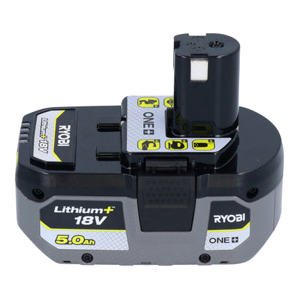 RYOBI RB18LL50F12B 2x battery 18 V 5.0 Ah / 5000 mAh Li-Ion ( 5133004831 ) with charge level indicator