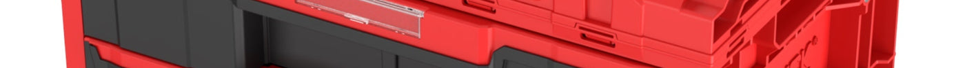 Qbrick System ONE Drawer 2 Toolbox 2.0 RED Ultra HD Custom Werkzeugbox 587 x 380 x 340 mm 29 l mit zwei Schubladen