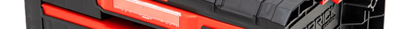 Qbrick System PRO Drawer 2 Toolbox 2.0 Basic stapelbar 450 x 310 x 244 mm 4,5 l 9,5 l IP54 mit zwei Schubläden 5 Trennwänden