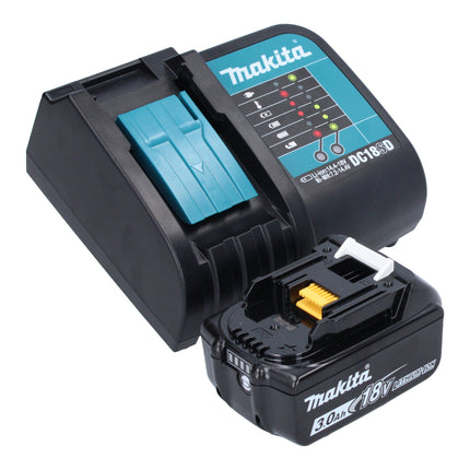 Makita DTD 157 SF1J-R Llave de impacto sin cable 18 V 140 Nm 1/4" sin escobillas + 1x batería recargable 3,0 Ah + cargador + RHINO