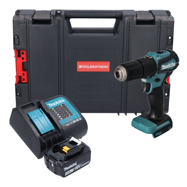 Makita DHP 483 SF1J-R cordless impact drill 18V 40Nm + 1x rechargeable battery 3.0 Ah + charger + RHINO