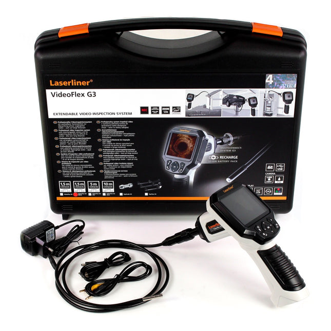 Laserliner VideoFlex G3 Micro 6 mm 1,5m Kabel Inspektionskamera Endoskopkamera Kamerasonde ( 082.211A ) - Toolbrothers