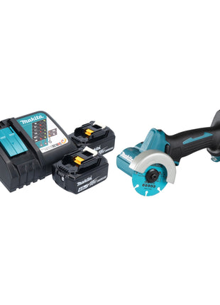 Smerigliatrice angolare a batteria Makita DMC 300 RM 18 V 76 mm brushless + 2x batteria 4,0 Ah + caricabatterie