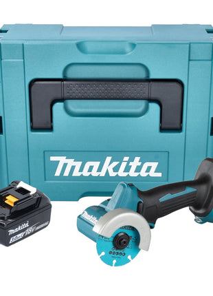 Makita DMC 300 F1J cordless angle grinder 18 V 76 mm brushless + 1x rechargeable battery 3.0 Ah + Makpac - without charger