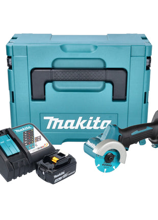 Smerigliatrice angolare a batteria Makita DMC 300 RM1J 18 V 76 mm brushless + 1x batteria 4,0 Ah + caricabatterie + Makpac