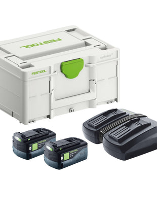 Festool energy set SYS 18V 2x5.0/TCL 6 DUO ( 577707 ) 2x batteria 5.0 Ah + caricatore TCL 6 DUO + Systainer