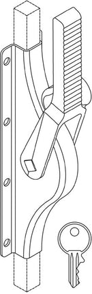 Śruba napędu bramy FUHR 902Z DIN lewa/prawa ocynkowana ( 3000250819 )