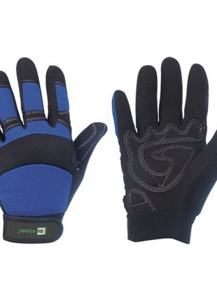 ELYSEE synthetic leather gloves Master size 10 black/blue ( 4000371075 )