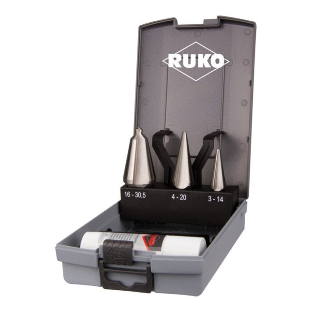 Juego de brocas RUKO para chapa 3-14 / 5-20 / 16-30,5 mm ( 4000601698 )