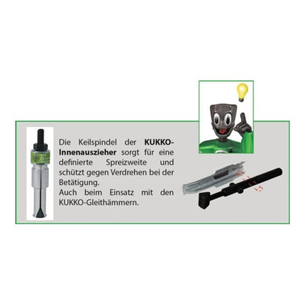 Ściągacz wewnętrzny KUKKO 21-00 do otworów Ø 6-10 mm ( 4000821881 )