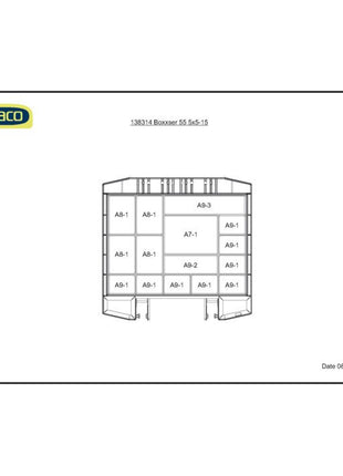 RAACO Sortimentskoffer boxxser B298xT284xH55mm ( 4000871548 )