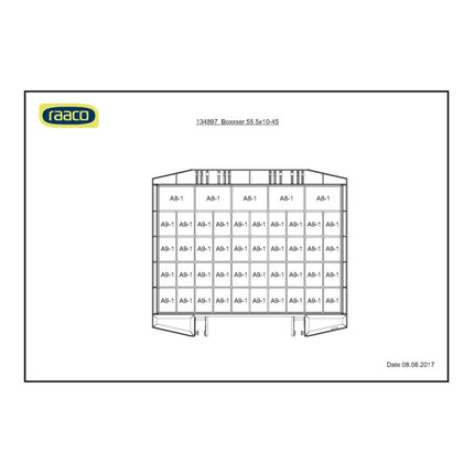 RAACO assortment case boxxser W421xD361xH55mm ( 4000871552 )