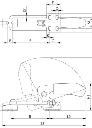 AMF Locking clamp no. 6848H size 3 ( 4123682300 )