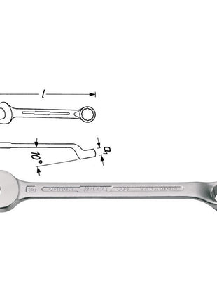HAZET Combination spanner 603 SW 32 mm Length 360 mm ( 8000465095 )