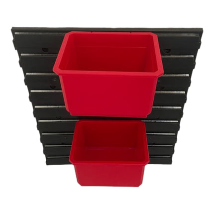 Qbrick System Container Set No. 1 Pared de taller 39 x 35 cm con 4 contenedores para maletines System ONE y System TWO