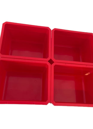 Qbrick System Container Set Nº 1 Pared de taller 39 x 35 cm con 4 contenedores para maletas System ONE y System TWO