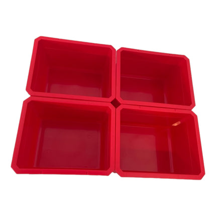 Qbrick System Container Set No. 1 Pared de taller 39 x 35 cm con 4 contenedores para maletines System ONE y System TWO