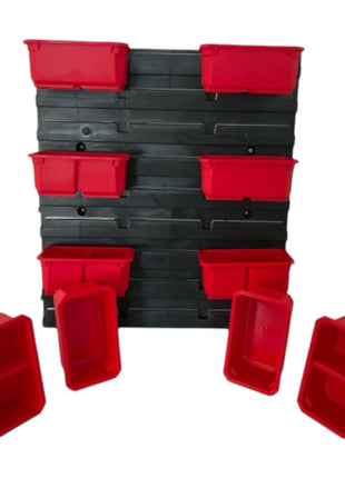 Qbrick System Container Set No. 3 Workshop wall 39 x 35 cm with 10 containers for PRO Organiser 100 Expert / 200 Expert / PRO Drawer 3
