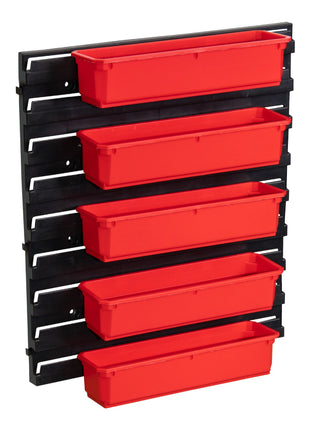 Qbrick System Set di contenitori n. 4 Parete dell'officina 39 x 35 cm con 4 contenitori per PRO Organiser 100 Expert / 200 Expert / PRO Drawer 3