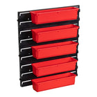 Qbrick System Set di contenitori n. 4 Parete dell'officina 39 x 35 cm con 4 contenitori per PRO Organiser 100 Expert / 200 Expert / PRO Drawer 3