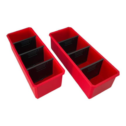 Qbrick System Container Set No. 5 Workshop wall 39 x 35 cm with 2 containers for ONE 200 Basic / Profi / Technik and ONE Organiser XL