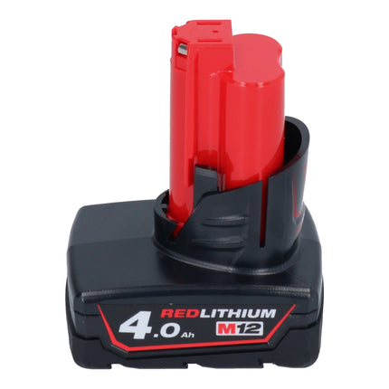 Milwaukee M12 FDGS-401 Meuleuse droite sans fil 12 V 6 / 8 mm Brushless + 1x batterie 4,0 Ah - sans chargeur