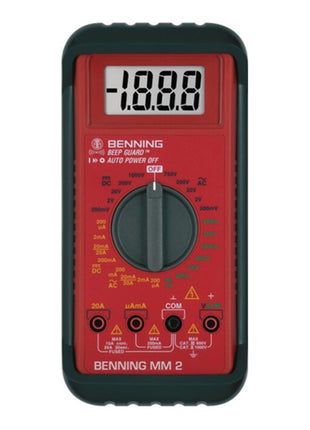 BENNING Multimetro MM 2 0,1 mV-750 V AC, 0,1 mV-1000 V DC ( 4000828865 )