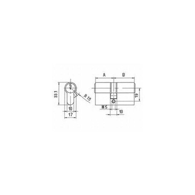 Perfil BKS cilindro doble PZ 8800 27/35 mm ( 3000251939 )