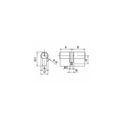 Profil BKS z podwójnym cylindrem PZ 8800 31/31 mm ( 3000251940 )
