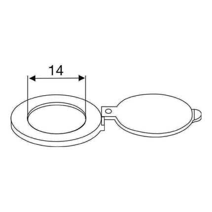 Chiudiporta BMB per visore, ottone cromato ( 3000259207 )